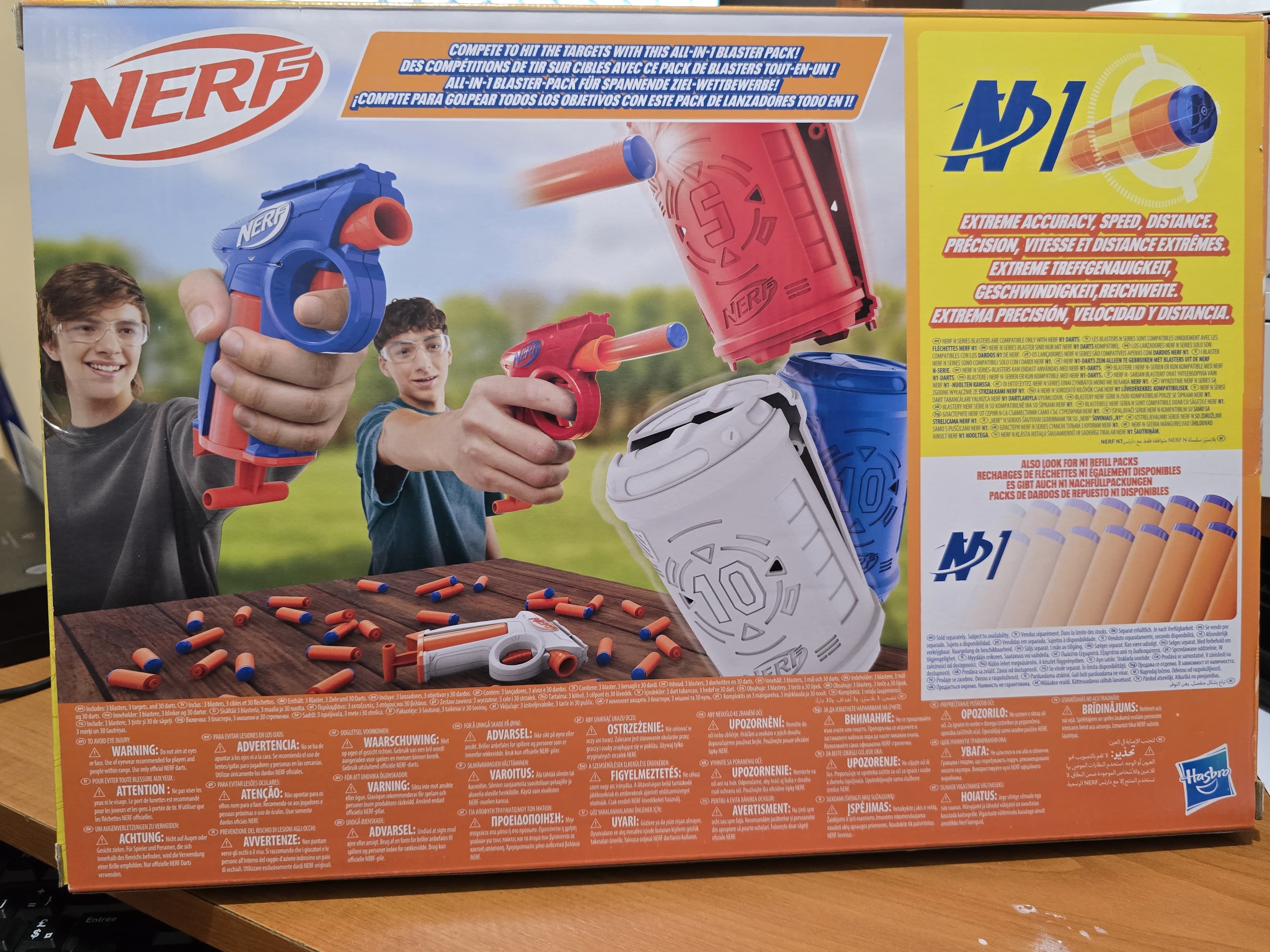 Nerf N Series Backyard Triple Pack – Pack de 3 Blasters + 30 Fléchettes 2
