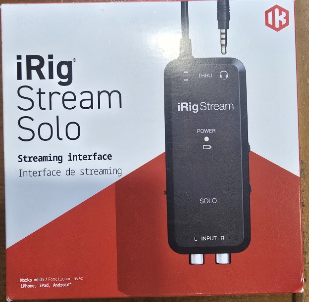 iRig Stream Solo – Interface Audio de Streaming pour Smartphone, Tablette et PC